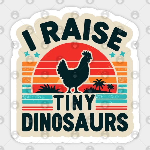 I Raise Tiny Dinosaurs Sticker by AlephArt